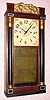  C.1835, H. C. Thayer, Kennebunkport, Me, 30-hour time/strike wood movement half column and splat shelf clock, groaner. 