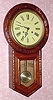  C.1980, Korean, 8-day time/strike wall clock (could be 31 day, has large springs and key). 