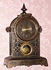  C.1869 American Clock Co., "No. 5 Tucker Bronze", 8-day time/strike mantel clock. 
