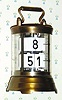  C.1972, Chas. Terwilliger /Horolovar Co, Bronxville, NY repro PLATO digital time , 8-day novelty clock. 