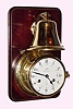  C.2000, Schatz, "Royal Mariner", 8-day time and Ship's Bell strike clock, with external bell (like new). 