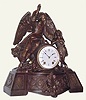  C.1872, Seth Thomas' Sons and Co, NY, "No. 8011" , 8-day time + strike figural mantel clock, a praying child to the left, with a merciful angel overlooking. 