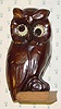  C.1948, German, Oswald Uhrenfabrik, Freiburg, Molded WISE OWL, one day novelty, the time indicated by the position of the eyes, in this case showing approx 11:30/ 