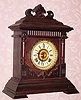  C.1894, Ansonia Clock Co., NY, "SHARON" , walnut cased cabinet clock. 8-day time and strike. 