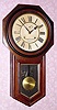  C.1900, Ansonia Clock Co., New York, "Regulator A" , in walnut, 8-day time and strike. 