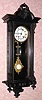  C.1866, German, Lenzkirch, No. 340374, fancy "R-A" style regulator in an ebonized Alt Deutsch style case. 