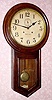  C.1910, Waterbury Clock Co., ADMIRAL in oak, 30-Day double spring timepiece. 