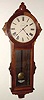  C.1900, Ansonia Clock Co., NY, "GENERAL", black walnut cased wall clock, 2-weight, time only. 