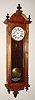  C.1900, Ansonia Clock Co., NY, CAPITAL , oak cased wall clock, 2-weight time only. 