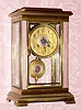  C.1910, French, Japy Freres, 8-day time and strike crystal regulator mantel clock. 