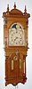  C.1894, Seth Thomas Clock Co., "JUPITER", 2-weight, 8-day wall clock in oak, rolling moon dial with bell strike. 