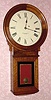  C.1880, E. Howard and Co., Boston, No. 70 Regulator in walnut, 8-day weight timepiece, early bezel style with flat section.
