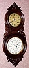  C.1867, L. F. and W. W. Carter, Bristol, Conn., "Lewis Calendar No. 6" , 8-day time and strike calendar clock with a B. B. Lewis calendar movement. 