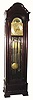  C.1924, Herschede Hall Clock Co., Cincinnati, Ohio, Pattern 222, Georgian, 13 tube, quarter chiming tall clock, in mahogany, single tune, 3-weight. 