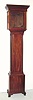  C.1890, Scottish, CASE ONLY, for 13" square dial, mahogany with reeded corners and lamb's tongues, made for a century earlier movement that was later re-united with its case. 