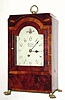  C.1830, Townsend, Warwick [RI?], Single Fusee bracket clock, in a mahogany and mahogany veneer case, primitive style. 