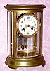  C.1900, French, Marti and Cie, OVAL crystal regulator, 8-day time and strike. 