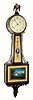  C.1924, Waltham Watch and Clock Co., (on mov't), Presentation banjo with gilt brass rope on door and throat, weight driven, 8-day, serial No. 8474. 