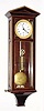  C.2000 (modern), Repro of Austrian DACHLUHR , early Biedermeier style wall clock, miniature with 2.3" porcelain dial, one day duration, weight driven. 
