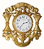  C.1910, E. F. Caldwell, New York, Gilt bronze wall timepiece, with top banner TEMPUS FUGIT; Jeweled lever movement, hinged into case, rear wind and set, 8-day. 