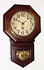  C.1935, Sessions Clock Co., Forestville, Conn., "Office No. 150; 10 Inch", 8-day wall timepiece. 