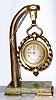  C.1880, French, Dock Theme Industrial series clock, a davit with chain drive blocks and pulleys, the hoist holding a large carriage in which is mounted an 8-day timepiece. 