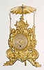  C.1850, French, Unusual "Flying Pendulum" clock with dual pendulums.