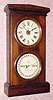  C.1877, Seth Thomas Clock Co., "Parlor Calendar No. 3" , 8-day time, strike and alarm, double dial, perpetual calendar clock. 
