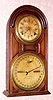  C.1881 Ithaca Calendar Clock Co., "No. 5 Round Top" , 8-day time and strike calendar clock. 