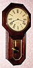  C.1898, Seth Thomas Clock Co., "Globe" . 8-day time and strike wall clock, long drop octagon. 