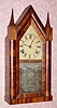  C.1848, Chauncey Boardman, Bristol, Conn, 30-Hour, 2-fusee, Steeple clock, with mahogany veneer. 