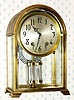  C.1920, Seth Thomas Clock Co., Thomaston, Conn, Crystal Doric No. 1, 8-day time/strike crystal regulator, unusual round top model . 