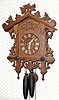  C.1900, German, 30-hour time/strike cuckoo clock. 