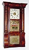  C.1860, Seth Thomas, Plymouth Hollow, Conn., 8-day time/strike Rose Column and cornice shelf clock. 