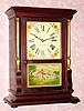  C.1926 Seth Thomas Clock Co., Thomaston, Conn., GILT COLUMN, 8-day time/strike mantel clock. 