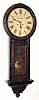  C.1910, Japan, Seikosha, HOTEL REGULATOR , large wall clock, time and strike, with lyre pendulum. 