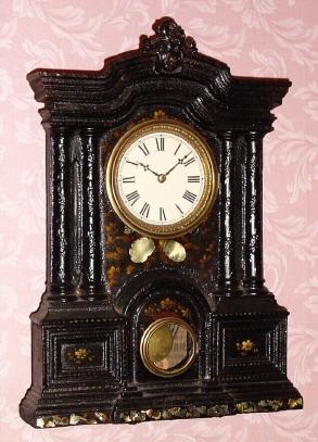 C.1865, Terhune and Edwards, New York, 8-day time/strike iron front shelf clock. — Antique Clocks Price Guide