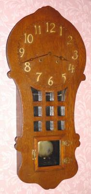 C.1908, Sessions Clock Co., "Ramona", 8-daytime/strike mission style wall clock. — Antique Clocks Price Guide