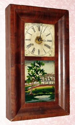 C.1851, Henry C. Smith's, Plymouth, Conn, OG shelf clock, time and strike, 30 hour. — Antique Clocks Price Guide
