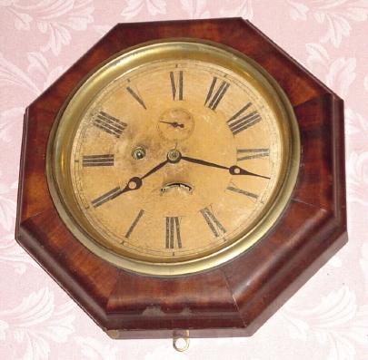 C.1880, E. Ingraham and Co., "Octagon Lever", 30-hour wall timepiece. — Antique Clocks Price Guide