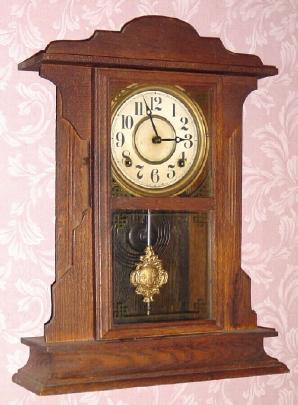 C.1910, E. Ingraham and Co., "Siren" 8-day time/strike Cabinet model mantel clock. — Antique Clocks Price Guide