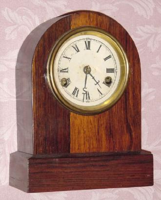 C.1865, Seth Thomas Clock Co., "Cabinet No. 1", 30-hour time/strike round top cottage clockwith a J-type movement. — Antique Clocks Price Guide