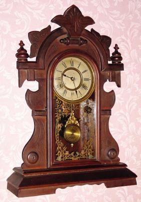C.1885, New Haven Clock Co., 8-day time/strike mantel clock. — Antique Clocks Price Guide