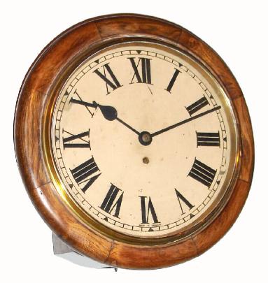 C.1925, English, Dial clock, 8-day fusee postal or gallery timepiece. — Antique Clocks Price Guide