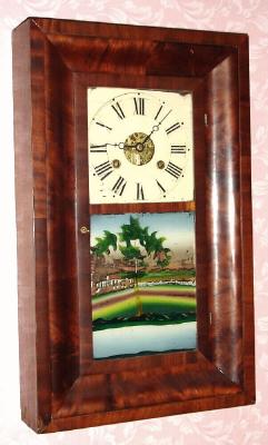C.1845, Henry C. Smith, Plymouth, Conn., 30-hour time and strike, 2-wt, OG shelf clock. — Antique Clocks Price Guide