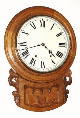 C.1875, Anglo-American, 8-day time and strike wall clock in the gothic style. — Antique Clocks Price Guide