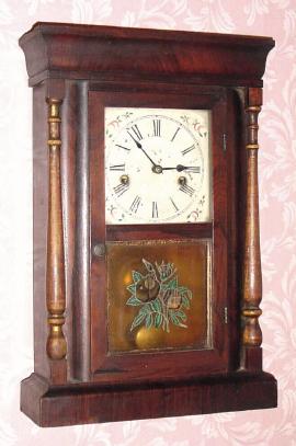 C.1860, Ansonia Brass Co., "Gilt Column", 30-hour time and strike mantel clock. — Antique Clocks Price Guide