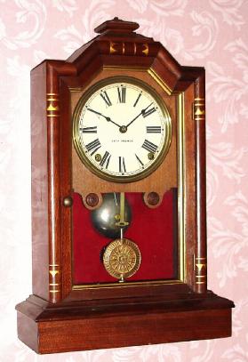 C.1886, Seth Thomas Clock Co., "Atlanta", 8-daytime/strike city series mantel clock, with restorations. — Antique Clocks Price Guide