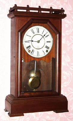 C.1886, Seth Thomas Clock Co., "Omaha", city series 8-day time/strike mantel clock. — Antique Clocks Price Guide