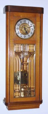 C.1910, German, Gustav Becker,  2-weight, box style regulator. — Antique Clocks Price Guide